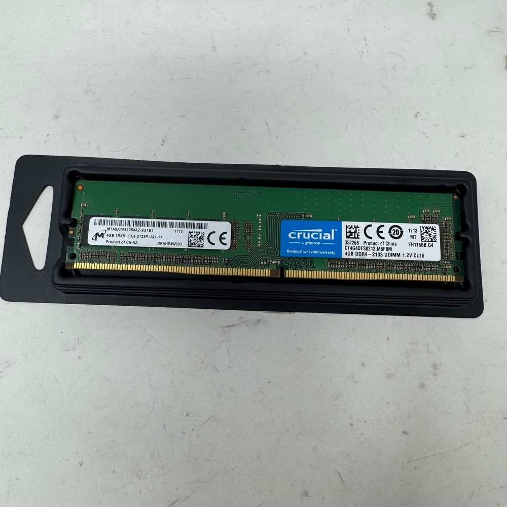 Crucial 4GB DDR4 2133 MHz UDIMM Desktop RAM Memory CT4G4DFS8213 PC4-2133P‎ CL15